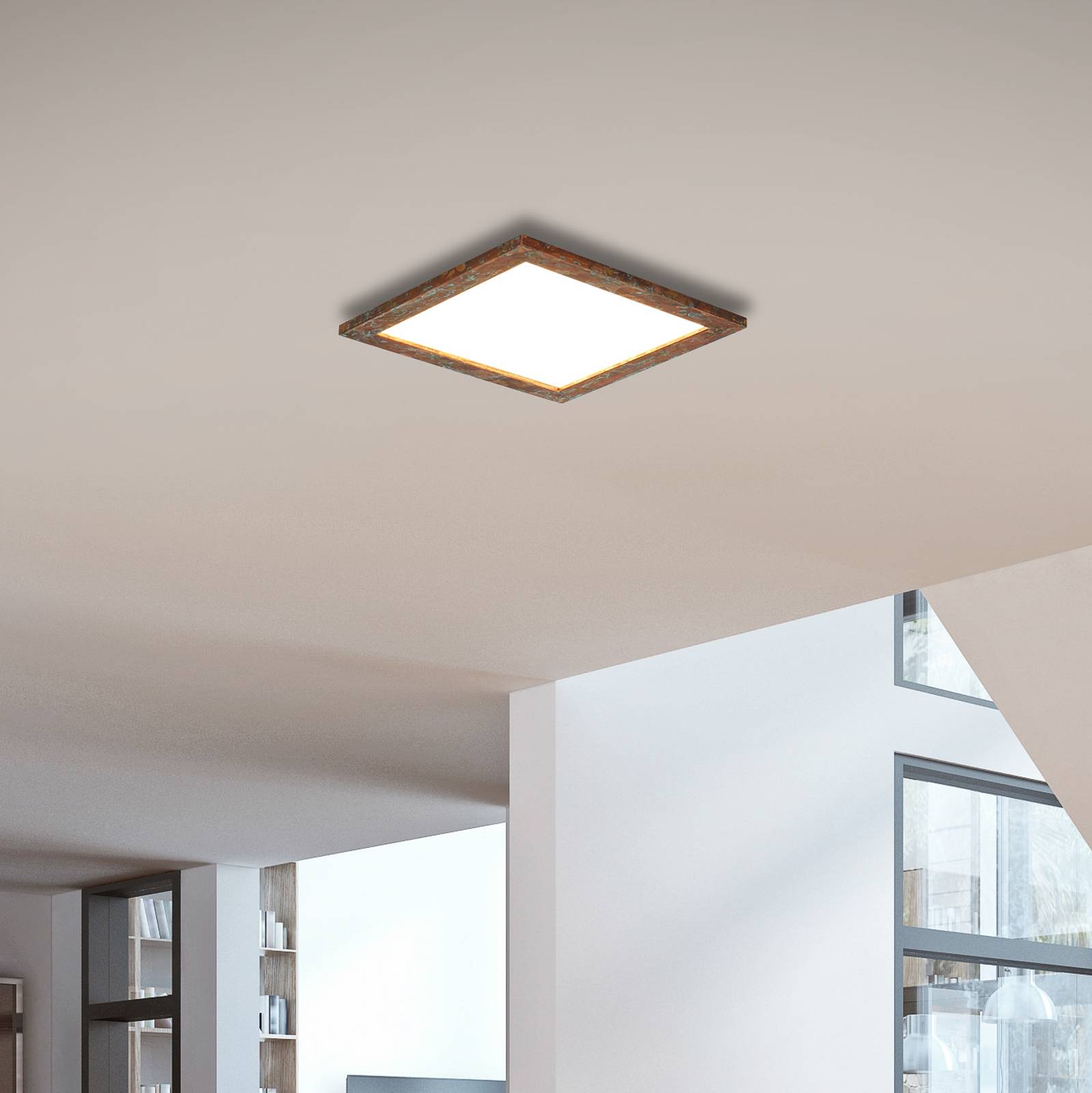 Quitani LED-Panel Aurinor, Kupfer, 45 cm von quitani