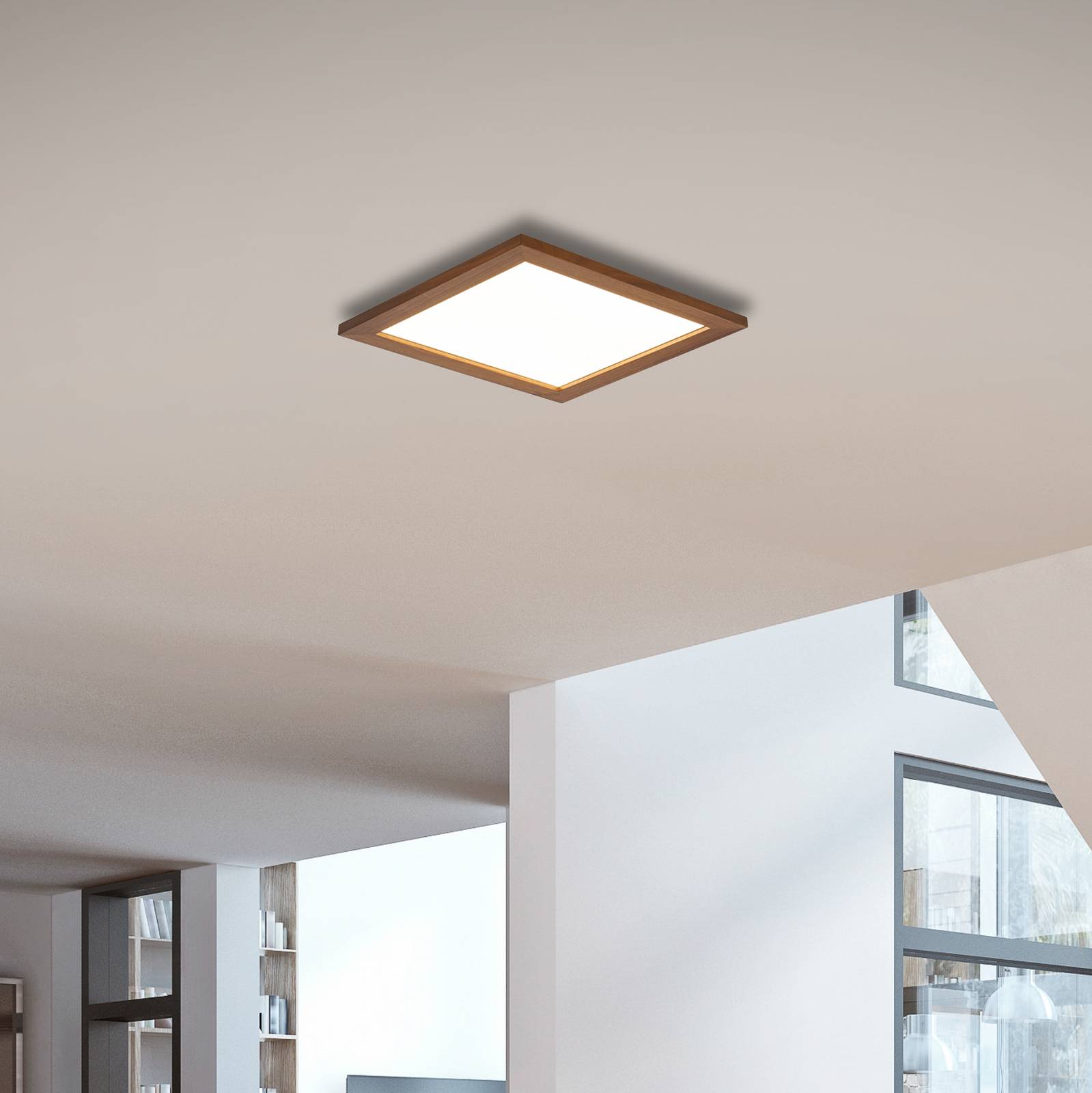 Quitani LED-Panel Aurinor, Nussbaum, 45 cm von quitani
