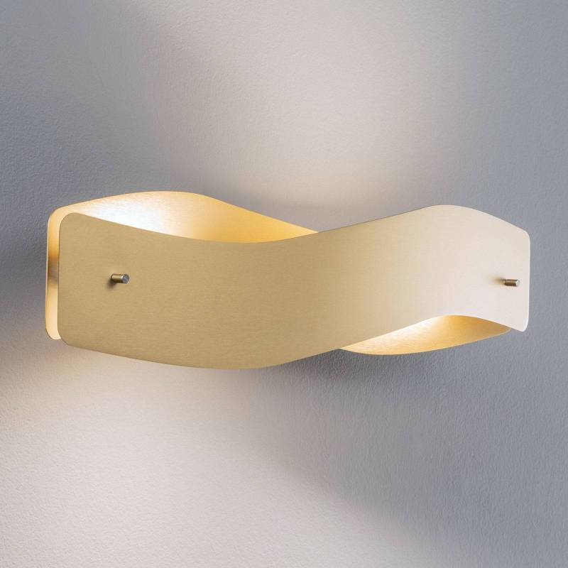 Quitani LED-Wandlampe Lian, messingfarben von quitani