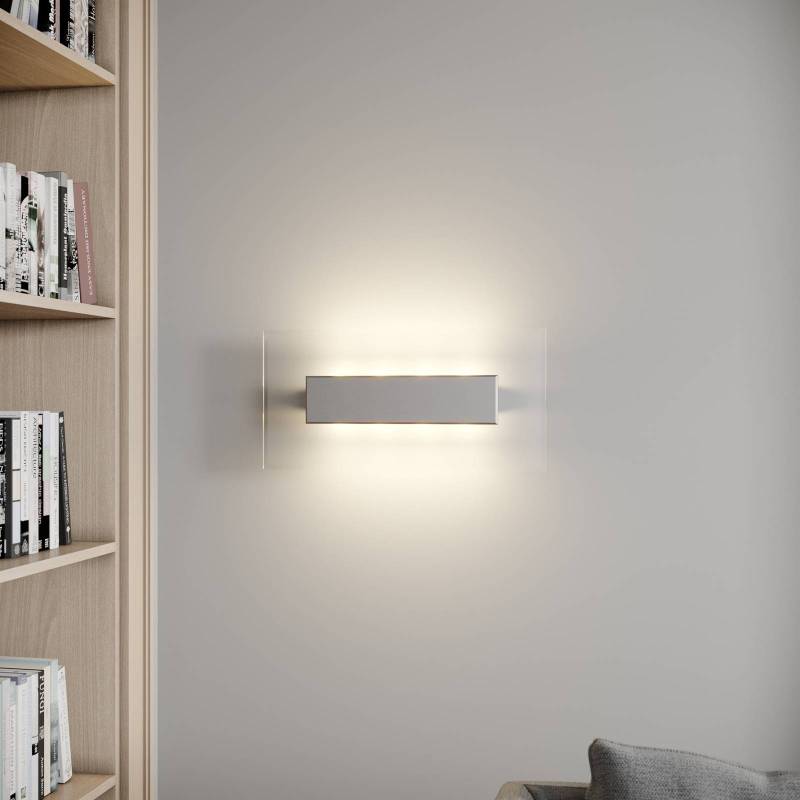 Quitani LED-Wandleuchte Lole, alu, 59 x 29 cm, Glas von Quitani
