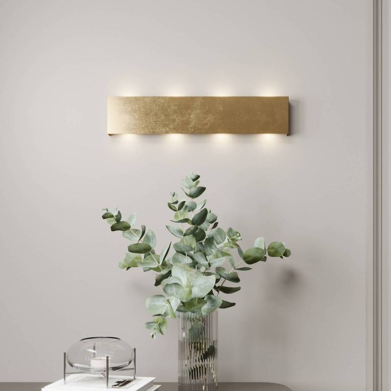 Quitani LED-Wandleuchte Maja, gold antik, Breite 54 cm von Quitani
