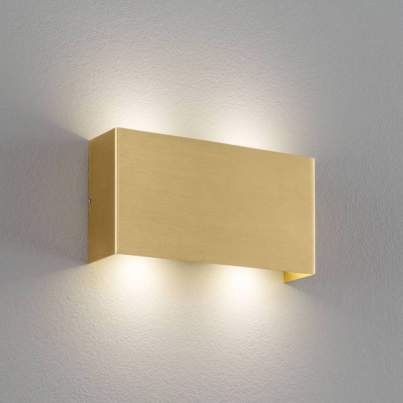 Quitani LED-Wandleuchte Maja, messing matt, Breite 22 cm von quitani