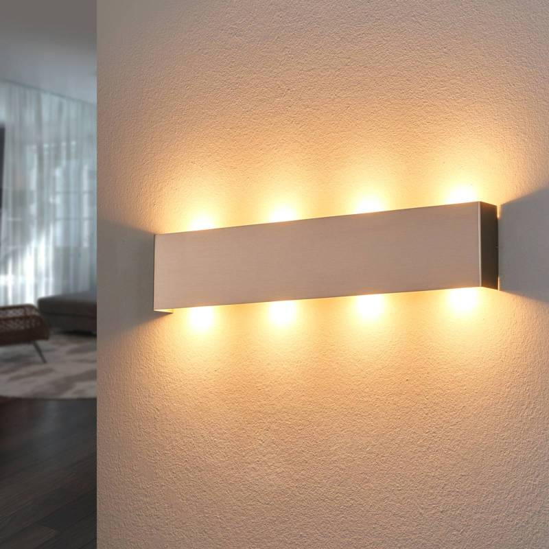 Quitani LED-Wandleuchte Maja, nickel, Breite 54 cm von Quitani