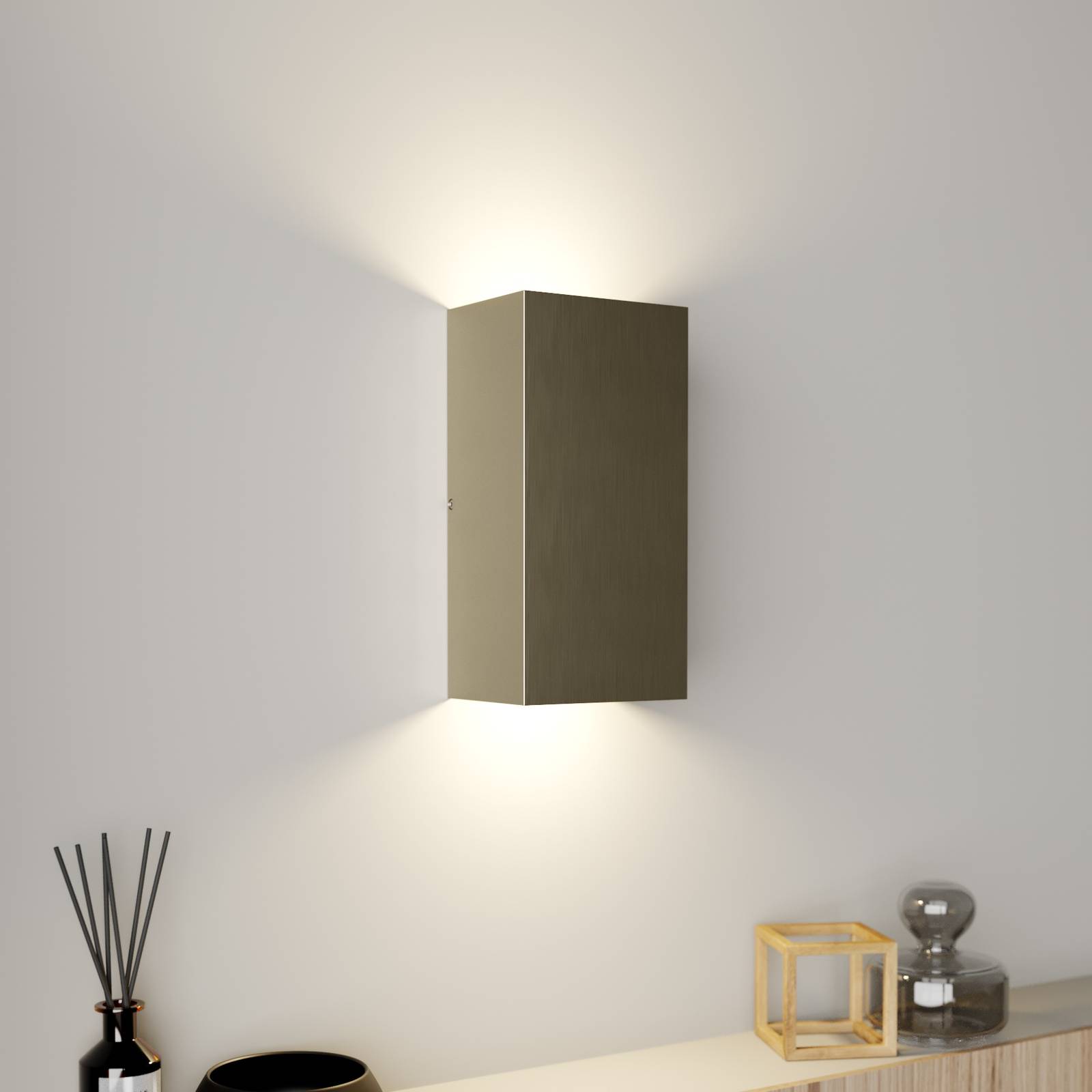 Quitani LED-Wandleuchte Mira, nickel matt, 7 cm Quitani LED-Wandleuchte Mira, nickel matt, 7 cm von quitani