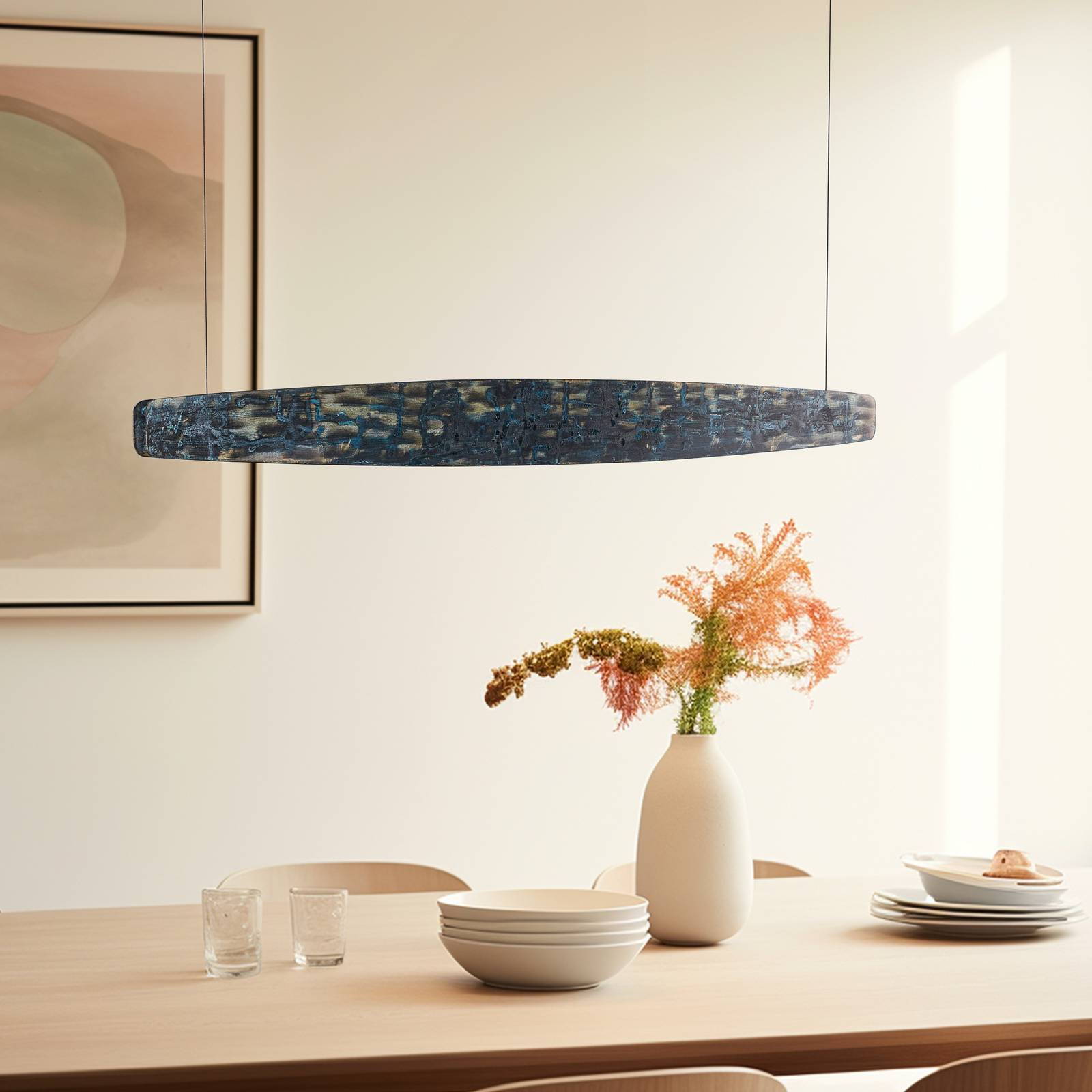 Quitani Lysia LED-Pendel, oxidiert/schwarz, 148 cm Quitani Lysia LED-Pendel, oxidiert/schwarz, 148 cm von quitani