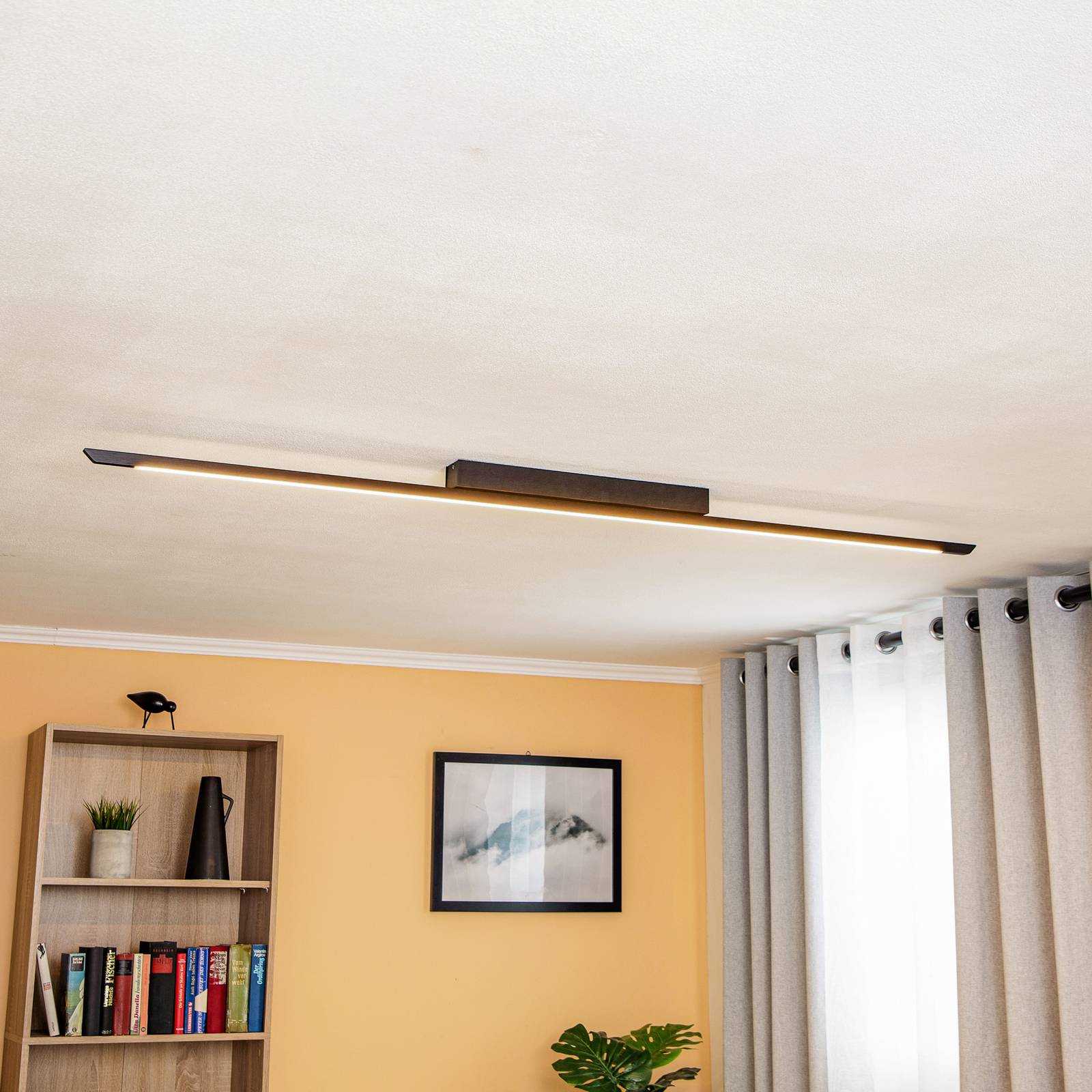 Quitani Niara LED-Deckenleuchte, schwarz eloxal Quitani Niara LED-Deckenleuchte, schwarz eloxal von Quitani
