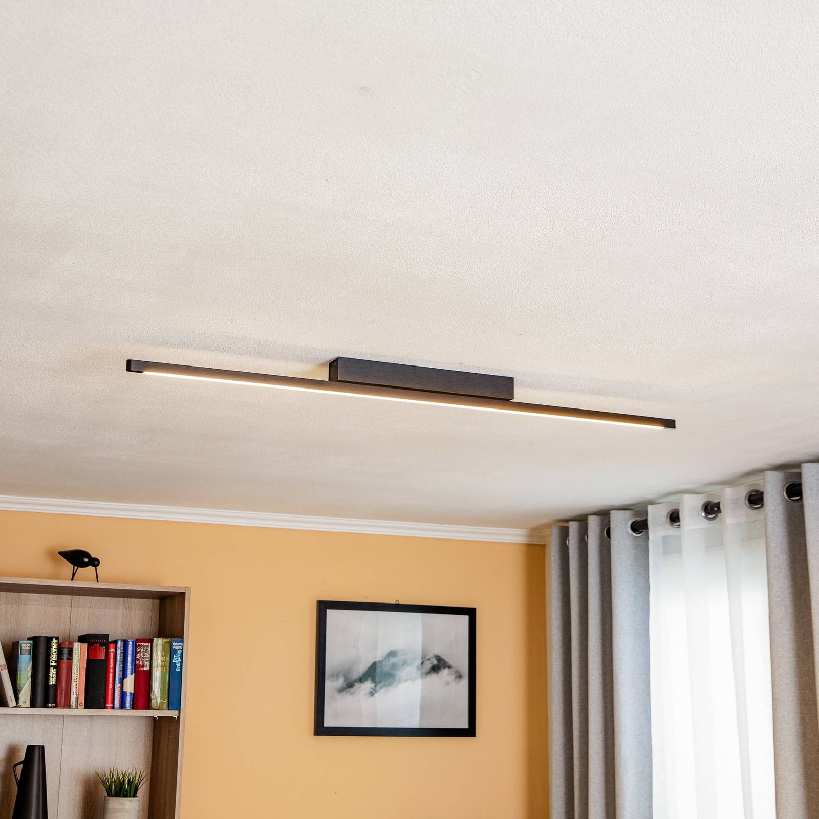 Quitani Talon LED-Deckenleuchte, schwarz eloxal Quitani Talon LED-Deckenleuchte, schwarz eloxal von Quitani