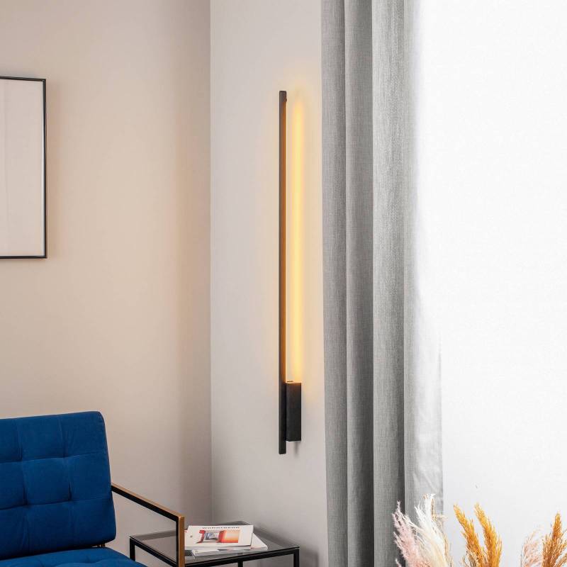 Quitani Talon LED-Wandleuchte schwarz matt eloxal von Quitani