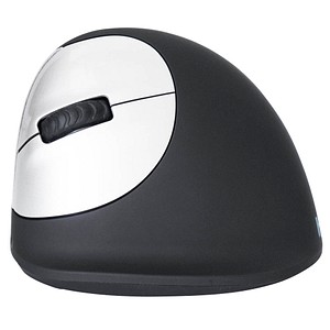 r-go HE Ergo Vertical Mouse Größe M links Maus ergonomisch kabellos schwarz, silber von r-go