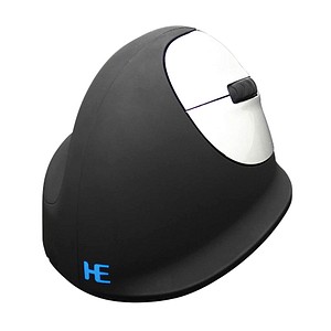 r-go HE Ergo Vertical Mouse Größe M rechts Maus ergonomisch kabellos schwarz, silber von r-go
