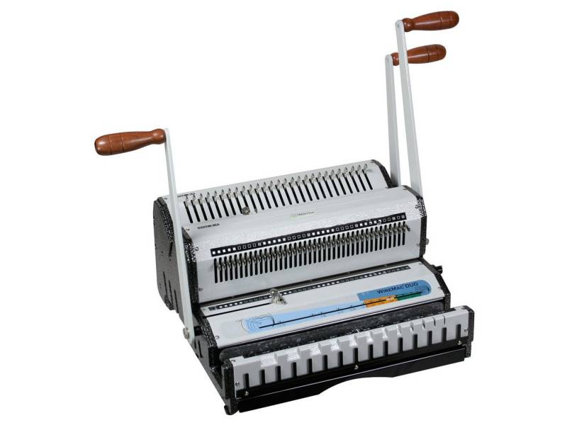 r&b Laminiersysteme Bindegerät Drahtbindegerät für 23 Ringe (2:1 Teilung) und 34 Ringe (3:1 Teilung), Kapazität 320 Blatt von r&b Laminiersysteme