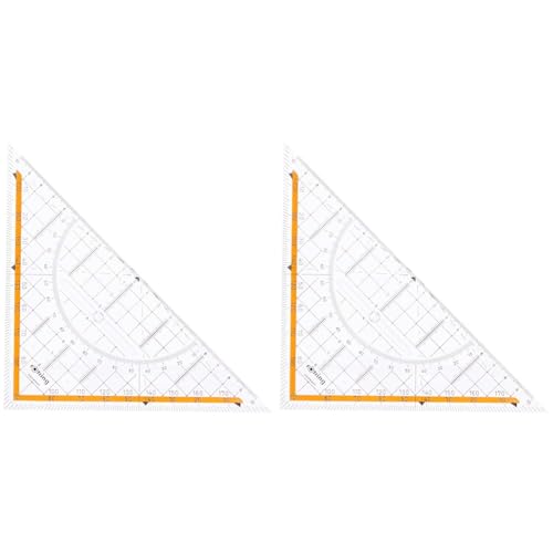 rOtring Centro-Geometrie-Dreieck mit Griff (groß, 23 cm) (Packung mit 2) von rOtring