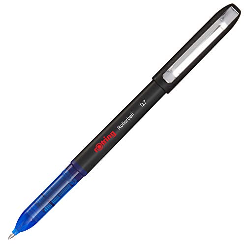 rOtring Rollerball-Tintenroller | feine Spitze (0,7 mm) für saubere Linien | blaue Tinte | 1 Stück von rOtring