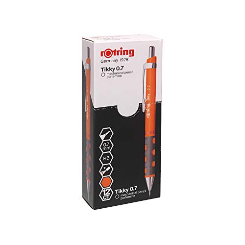 rOtring Tikky-Druckbleistift | HB 0,7 mm | neonorange | 12er-Box von rOtring