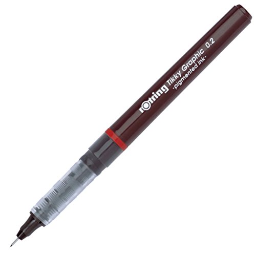 rOtring Tikky-Grafik-Fineliner-Stift (0,2 mm) schwarze Tinte von rOtring