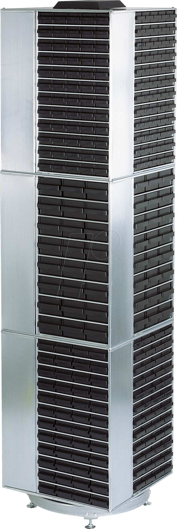 RAACO 102568 - ESD Drehturm, 1200, 1760 mm, 12 Fächer von raaco