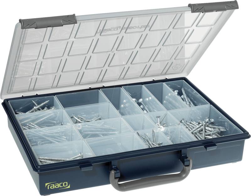 RAACO PSC 4-17 - Sortimentskasten, PSC 4-17, 340 x 57 x 265 mm, 17 Fächer von raaco
