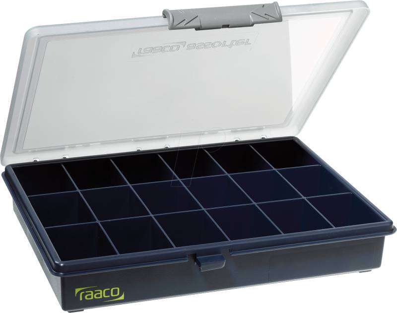 RAACO PSC 5-18 - Sortimentskasten, PSC 5-18, 240 x 42 x 195 mm, 18 Fächer von raaco