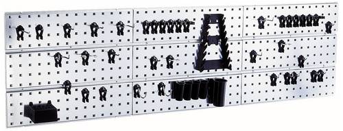 Raaco 109659 Werkzeughaken Lochpaneel x 3 + 44 Clips (B x H x T) 1560 x 440 x 11mm 1St. von raaco