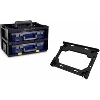 Raaco Set aus CarryMore 80x2 mit 2 CarryLite 80 4x8-9 + Adapterplatte für CarryMore von raaco