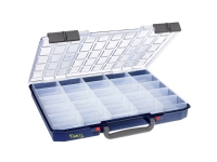 raaco CarryLite, Kleinteilebox, Polypropylen, Blau, Transparent, Scharnier, 413 mm, 330 mm von raaco