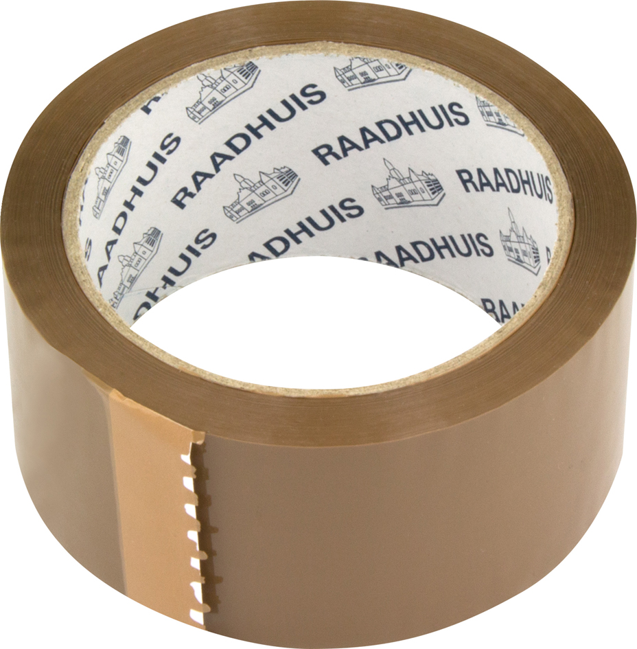 RAADHUIS Verpackungsklebeband, 48 mm x 66 m, PP, braun RAADHUIS Verpackungsklebeband, 48 mm x 66 m, PP, braun von raadhuis
