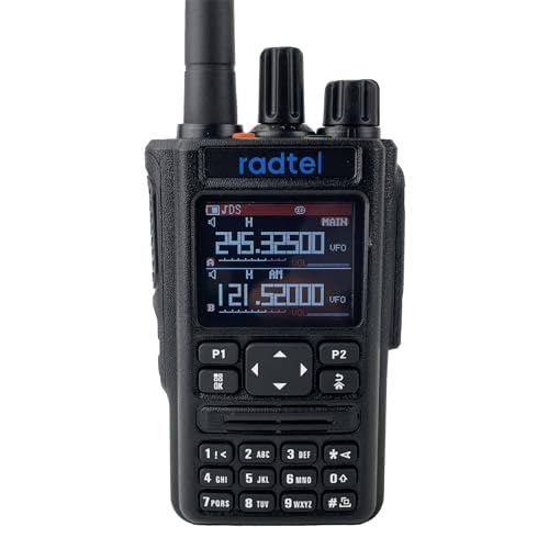 Radtel RT-490 Radio, Tri-Band-Radio, 144 – 148/420 – 450 MHz, tragbares Radio, lange Reichweite mit Empfang von Luftstreifen, VOX/FM-Radio... (kein GPS/kein Bluetooth) von radtel