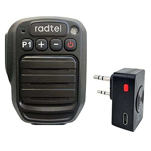 Tragbarer Bluetooth-Lautsprecher, kabellos, bidirektional, Schultermikrofon kompatibel mit BaoFeng UV-5R UV-82 BF-F8HP Kenwood BTECH Walkie Talkie Zubehör Tragbarer Bluetooth-Lautsprecher, kabellos, bidirektional, Schultermikrofon kompatibel mit BaoFeng UV-5R UV-82 BF-F8HP Kenwood BTECH Walkie Talkie Zubehör von radtel