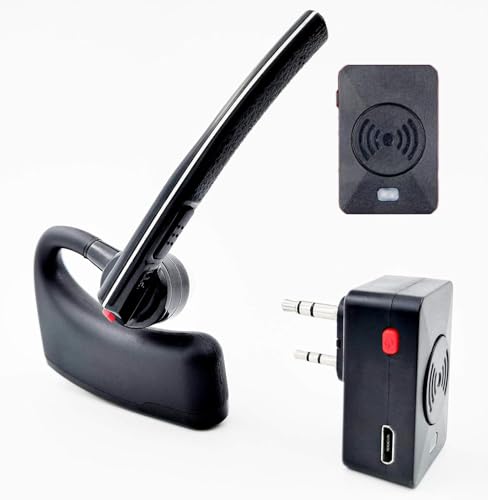 radtel Radio Bluetooth Kopfhörer mit Noise Cancelling Mikrofon, kompatibel RT-470X RT-490 RT-890 RT-470 RT-590 und weiteren 2-poligen K Anschlüssen. (Aktualisierte Version) (Standard) von radtel