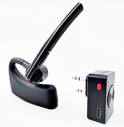 radtel Walkie-Talkie-Bluetooth-Headset, Bluetooth-Ohrhörer mit Mikrofon mit Geräuschunterdrückung, Freisprech-Kopfhörer, kompatibel mit BaoFeng Kenwood Radios und mehr. (Nicht kompatibel Motorola) von radtel