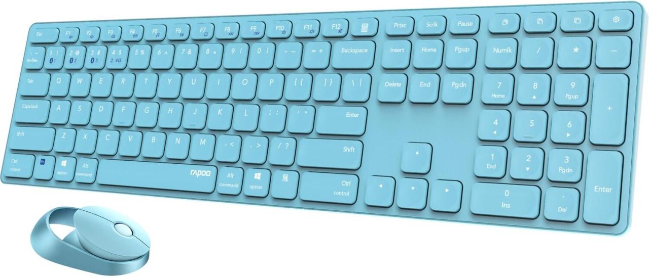 Rapoo 9850M Deskset - Blau von rapoo