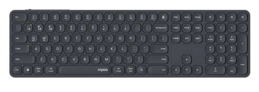 Rapoo E9810M kabellose Tastatur QWERTZ - dunkelgrau Rapoo E9810M kabellose Tastatur QWERTZ - dunkelgrau von rapoo