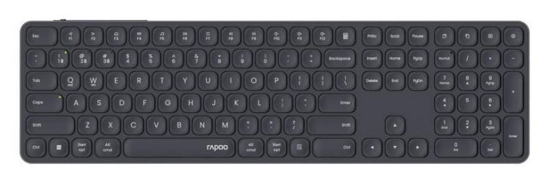 Rapoo E9810M kabellose Tastatur QWERTZ - dunkelgrau von rapoo