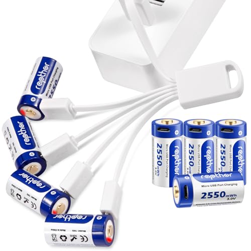 Rapthor Wiederaufladbare Akkus 850mAh Kompatibel mit Arlo Wireless Security Camera Lithium-Akku mit Ladegerät von rapthor