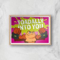 Battletoads Toadally Into You Art Print Giclee Art Print - A2 - Wooden Frame von rare