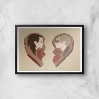 Sea Of Thieves Valentines Heart Art Print Giclee Art Print - A3 - Black Frame von rare