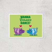 Viva Pinata Wanna Romance Dance Pig Art Print Giclee Art Print - A3 - Print Only von rare