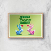 Viva Pinata Wanna Romance Dance Rabbit Art Print Giclee Art Print - A2 - Wooden Frame von rare