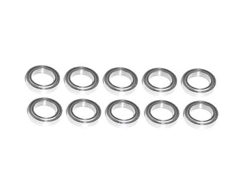 10x Kugellager 1/2x3/4x5/32 zoll - R1212 ZZ Radial Rillenkugellager inch Wälzlager rcbay Chromstahl beidseitig gedichtet von rcbay