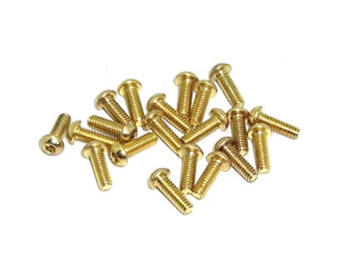 M2x6 ISO7380 goldene Linsenkopfschraube Stahl 12,9 Titan Nitrid beschichtet 20 Stück rcbay M2 Innensechskant M2x6 ISO7380 goldene Linsenkopfschraube Stahl 12,9 Titan Nitrid beschichtet 20 Stück rcbay M2 Innensechskant von rcbay
