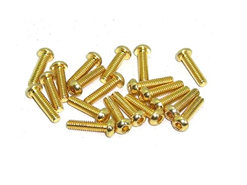M2x8 ISO7380 goldene Linsenkopfschraube Stahl 12,9 Titan Nitrid beschichtet 20 Stück rcbay M2 Innensechskant M2x8 ISO7380 goldene Linsenkopfschraube Stahl 12,9 Titan Nitrid beschichtet 20 Stück rcbay M2 Innensechskant von rcbay