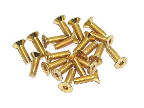 M3x10 DIN7991 goldene Senkkopfschraube Stahl 12,9 Titan Nitrid beschichtet 20 Stück rcbay M3 Innensechskant M3x10 DIN7991 goldene Senkkopfschraube Stahl 12,9 Titan Nitrid beschichtet 20 Stück rcbay M3 Innensechskant von rcbay