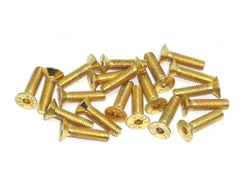 M3x12 DIN7991 goldene Senkkopfschraube Stahl 12,9 Titan Nitrid beschichtet 20 Stück rcbay M3 Innensechskant M3x12 DIN7991 goldene Senkkopfschraube Stahl 12,9 Titan Nitrid beschichtet 20 Stück rcbay M3 Innensechskant von rcbay