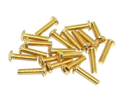 M3x12 ISO7380 goldene Linsenkopfschraube Stahl 12,9 Titan Nitrid beschichtet 20 Stück rcbay M3 Innensechskant M3x12 ISO7380 goldene Linsenkopfschraube Stahl 12,9 Titan Nitrid beschichtet 20 Stück rcbay M3 Innensechskant von rcbay