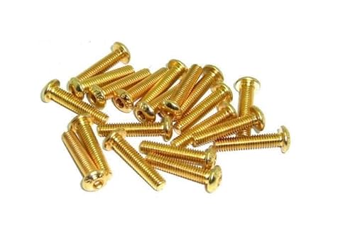 M3x14 ISO7380 goldene Linsenkopfschraube Stahl 12,9 Titan Nitrid beschichtet 20 Stück rcbay M3 Innensechskant M3x14 ISO7380 goldene Linsenkopfschraube Stahl 12,9 Titan Nitrid beschichtet 20 Stück rcbay M3 Innensechskant von rcbay
