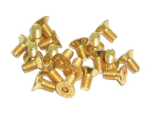 M3x6 DIN7991 goldene Senkkopfschraube Stahl 12,9 Titan Nitrid beschichtet 20 Stück rcbay M3 Innensechskant M3x6 DIN7991 goldene Senkkopfschraube Stahl 12,9 Titan Nitrid beschichtet 20 Stück rcbay M3 Innensechskant von rcbay
