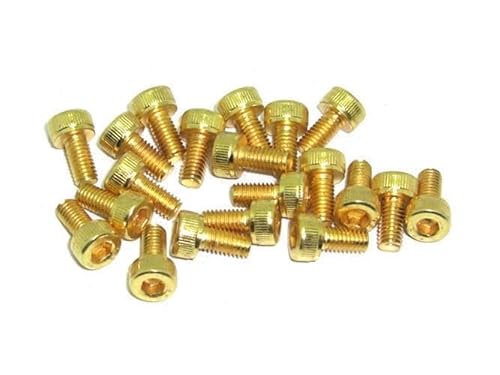 M3x6 DIN912 goldene Zylinderkopfschraube Stahl 12,9 Titan Nitrid beschichtet 20 Stück rcbay M3 Innensechskant M3x6 DIN912 goldene Zylinderkopfschraube Stahl 12,9 Titan Nitrid beschichtet 20 Stück rcbay M3 Innensechskant von rcbay