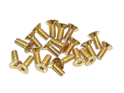 M3x8 DIN7991 goldene Senkkopfschraube Stahl 12,9 Titan Nitrid beschichtet 20 Stück rcbay M3 Innensechskant M3x8 DIN7991 goldene Senkkopfschraube Stahl 12,9 Titan Nitrid beschichtet 20 Stück rcbay M3 Innensechskant von rcbay