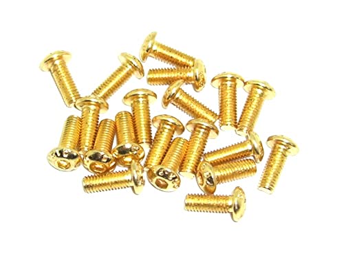 M3x8 ISO7380 goldene Linsenkopfschraube Stahl 12,9 Titan Nitrid beschichtet 20 Stück rcbay M3 Innensechskant M3x8 ISO7380 goldene Linsenkopfschraube Stahl 12,9 Titan Nitrid beschichtet 20 Stück rcbay M3 Innensechskant von rcbay
