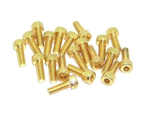 M4x12 DIN912 goldene Zylinderkopfschraube Stahl 12,9 Titan Nitrid beschichtet 20 Stück rcbay M4 Innensechskant M4x12 DIN912 goldene Zylinderkopfschraube Stahl 12,9 Titan Nitrid beschichtet 20 Stück rcbay M4 Innensechskant von rcbay